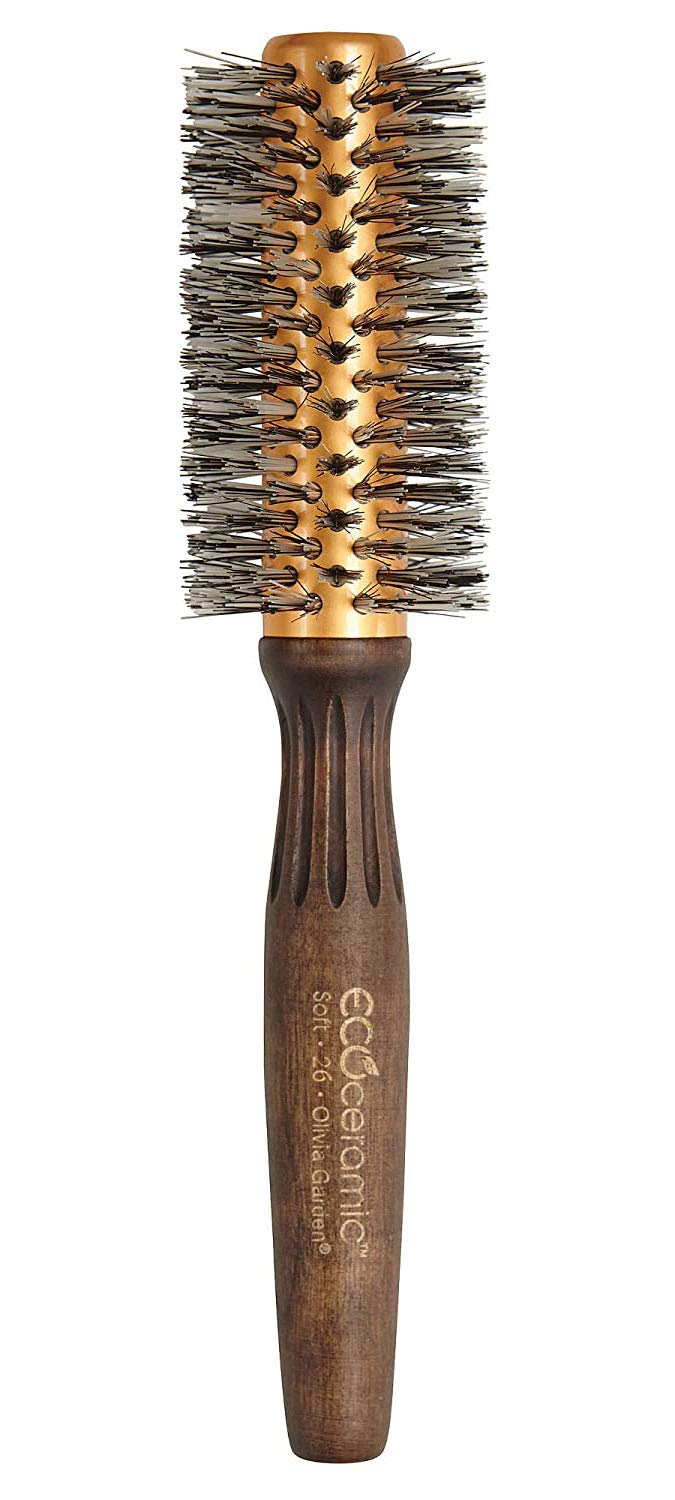 Olivia Garden EcoCeramic Soft Bristles Round Thermal Hair Brush (not electrical)