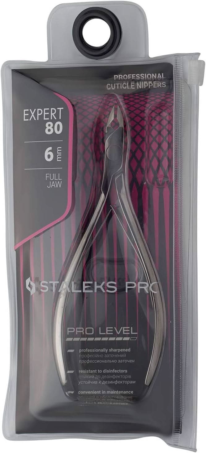 Staleks Pro Cuticle Nippers EXPERT Full Jaw - 80|6mm (NE-80-6)