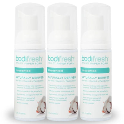 BODI FRESH - Toilet Paper Foam, Liquid Wet Wipe with Aloe & Vitamin E       1.7 Fl Oz - 3PACK
