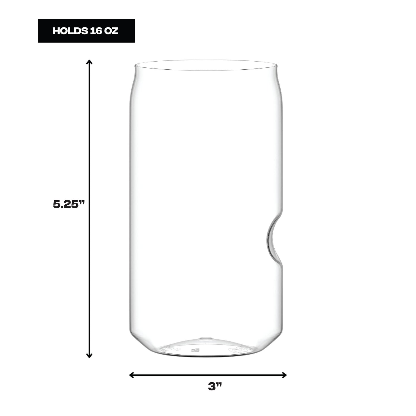 govino ORIGINAL SHATTERPROOF Beer Can Shaped Glass | 16 oz
