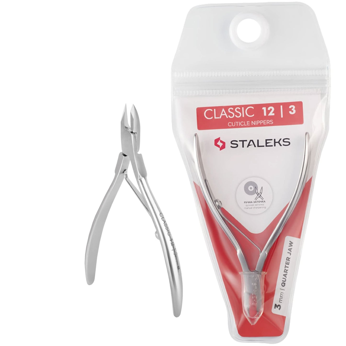 Staleks Classic 12 Cuticle Nippers 1/4 Jaw 3 mm NC-12-3