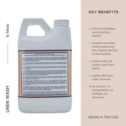 Le Blanc White Flowers Linen Wash 64 oz