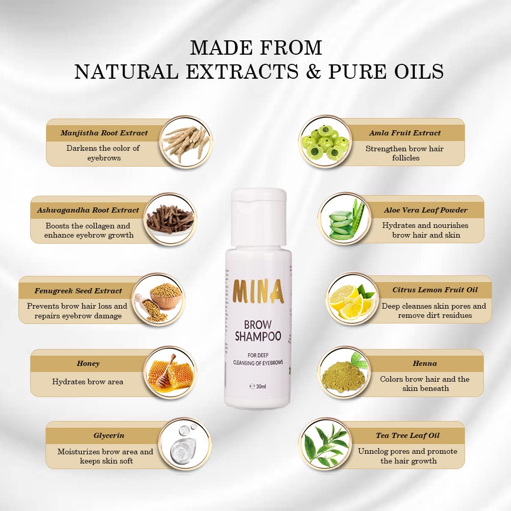 Mina Brow - Eyebrow Shampoo - 30 ml