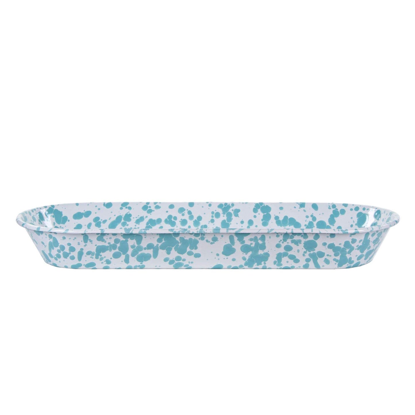 Golden Rabbit Enamelware 16 in Oval Basket