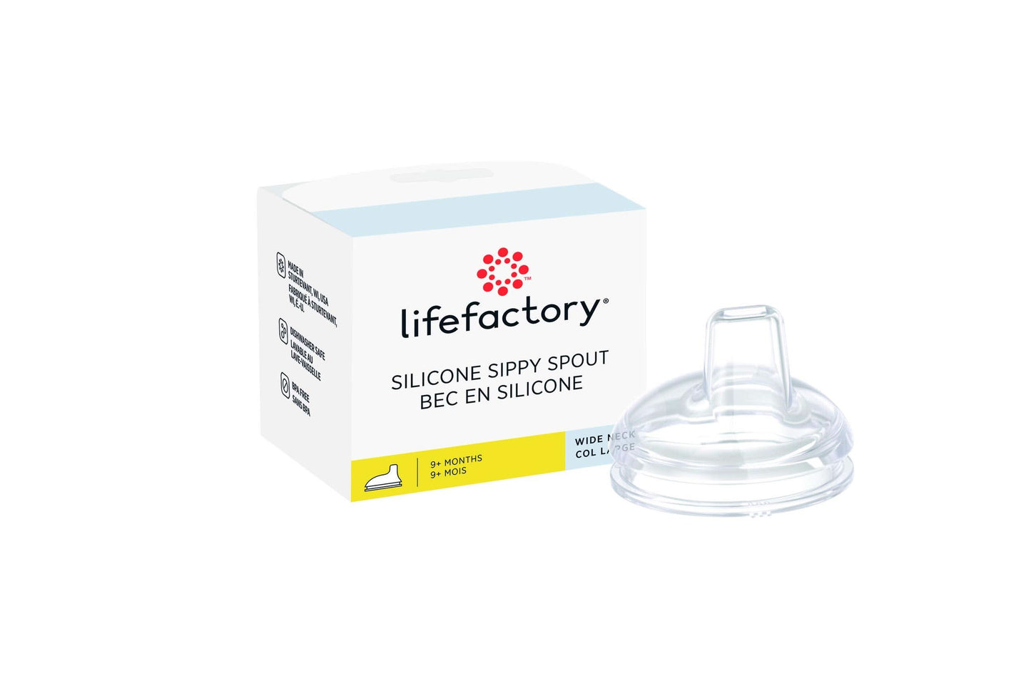 Lifefactory Wide Neck Soft Sippy Spout (9+ Months) LG8556