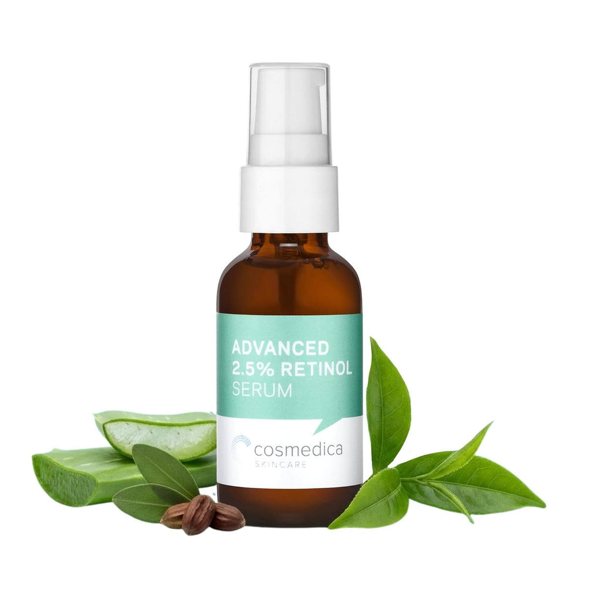 Cosmedica 2.5% Retinol Face Serum with Hyaluronic Acid & Vitamin E, 1oz