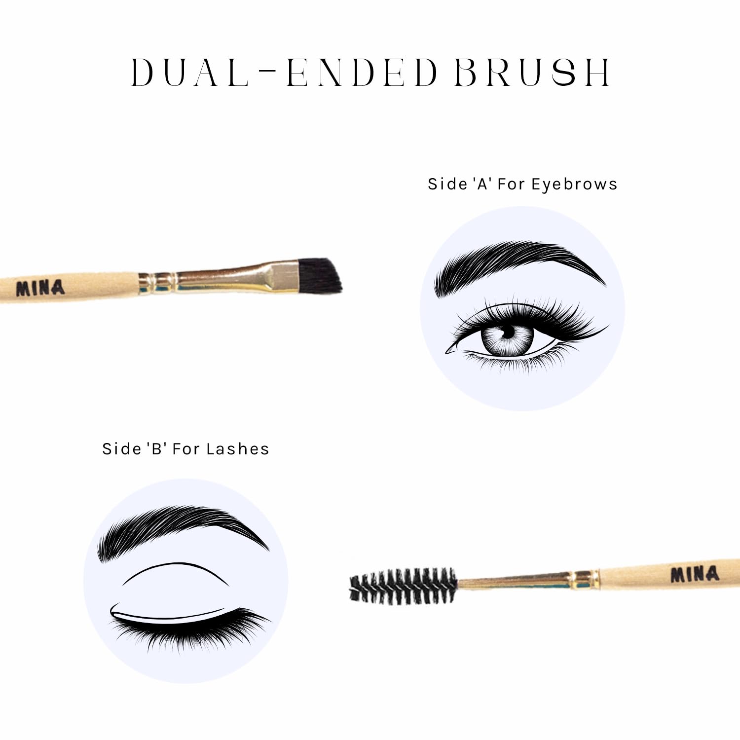 Mina Ibrow - Ink Hybrid Liquid Stain, Brow & Lash Tint Kit - Chestnut 14ml