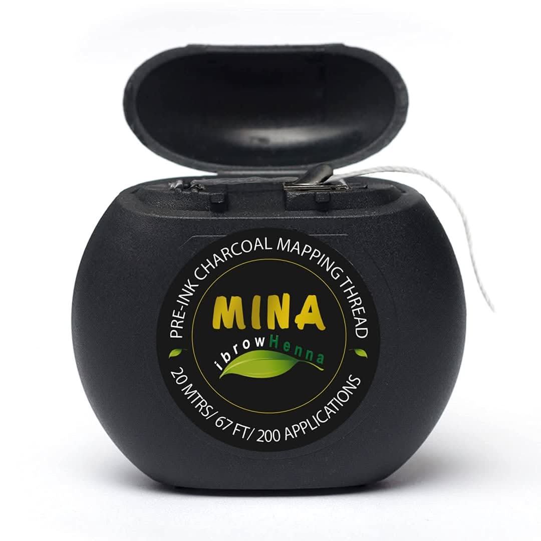 MINA IBROW PRE INK CHARCOAL MAPPING THREAD WHITE