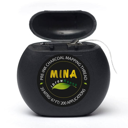 MINA IBROW PRE INK CHARCOAL MAPPING THREAD WHITE