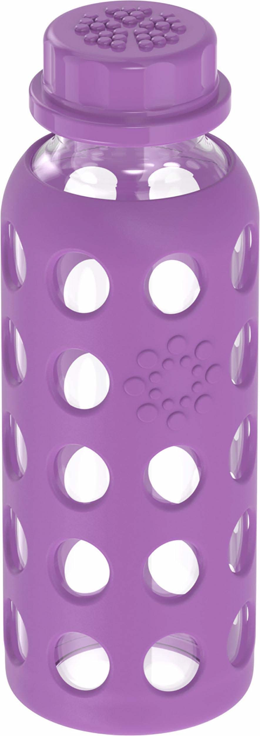 Lifefactory 9 oz Glass Baby Bottle Flat Cap