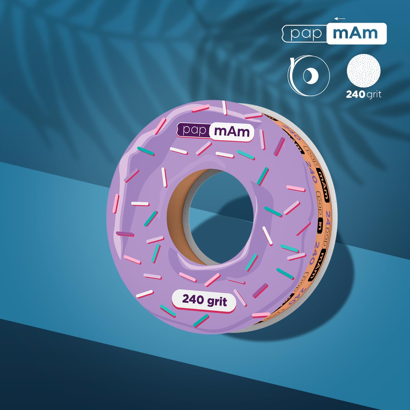 White Disposable Abrasive Tape papmAm Expert (Without Plastic case) STALEKS PRO 240 grit