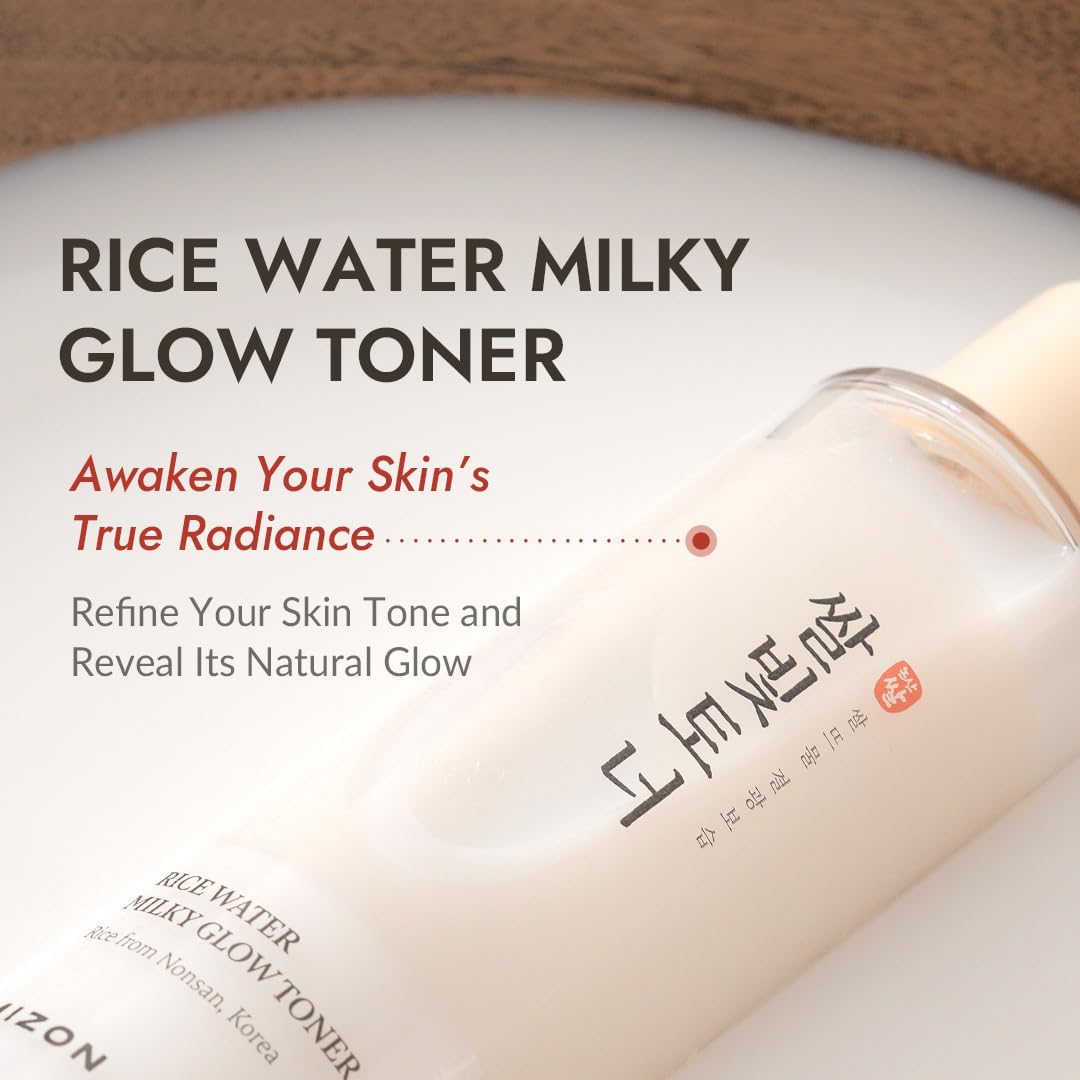 MIZON Rice Water Milky Glow Toner, 5.07 fl oz