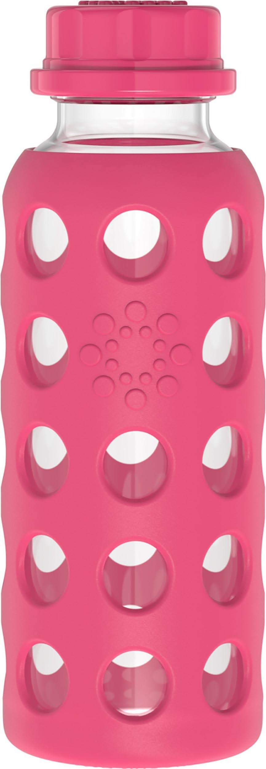 Lifefactory 9 oz Glass Baby Bottle Flat Cap