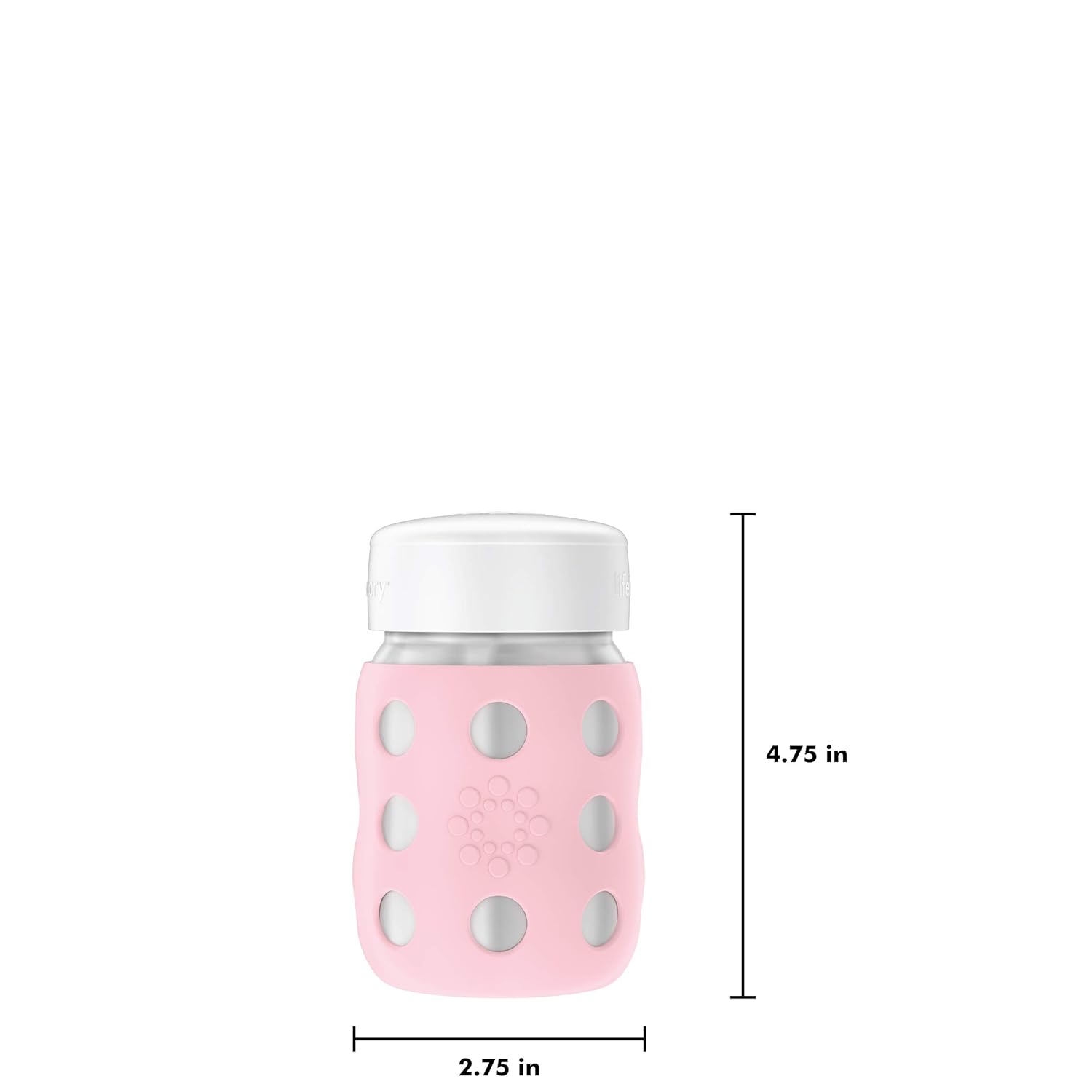 Lifefactory Stainless Steel Food Jar with Flat Cap 8oz-Desert Rose