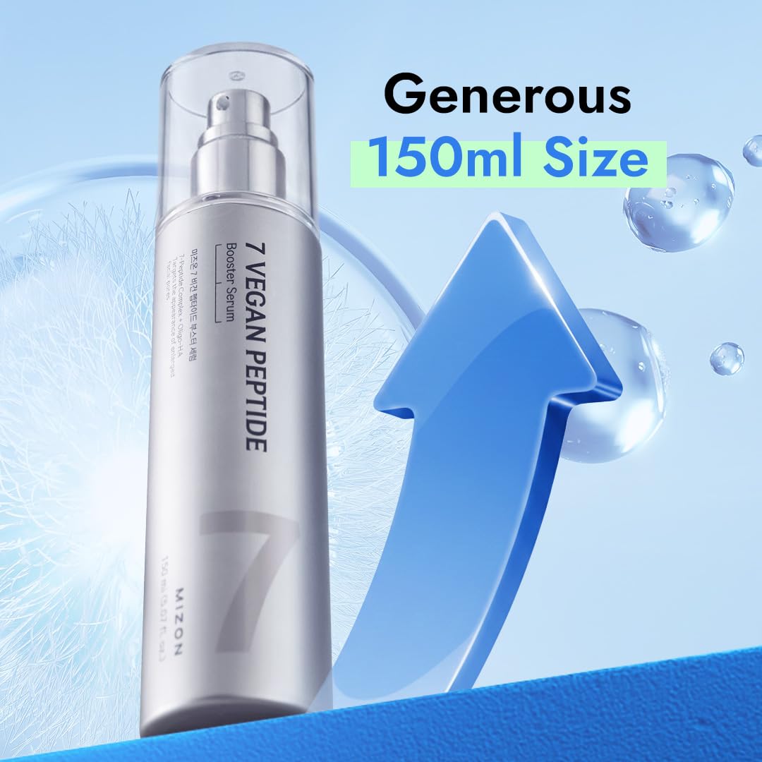 MIZON 7 Vegan Peptide Booster Serum, 5.07 fl oz