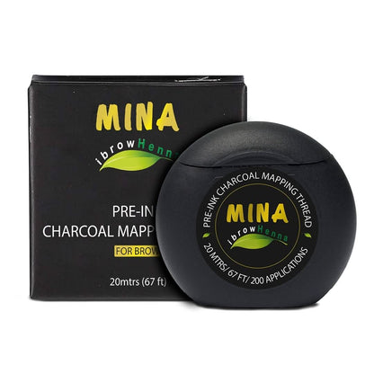 MINA IBROW PRE INK CHARCOAL MAPPING THREAD WHITE