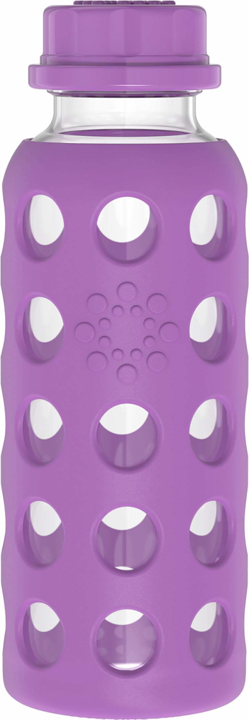 Lifefactory 9 oz Glass Baby Bottle Flat Cap