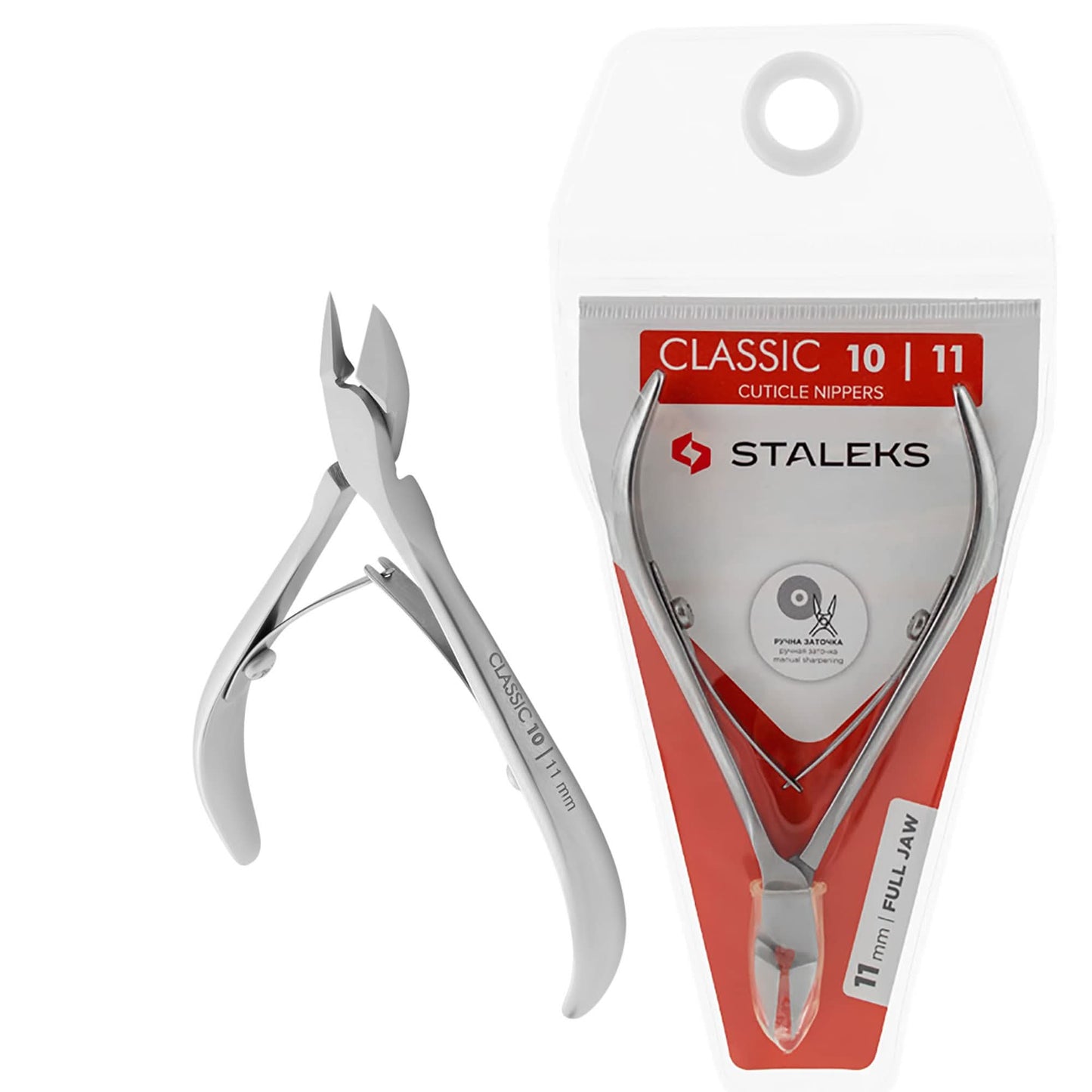 STALEKS CLASSIC 10 CUTICLE NIPPERS - FULL JAW 0.31 INCH 11 MM NC-10-11