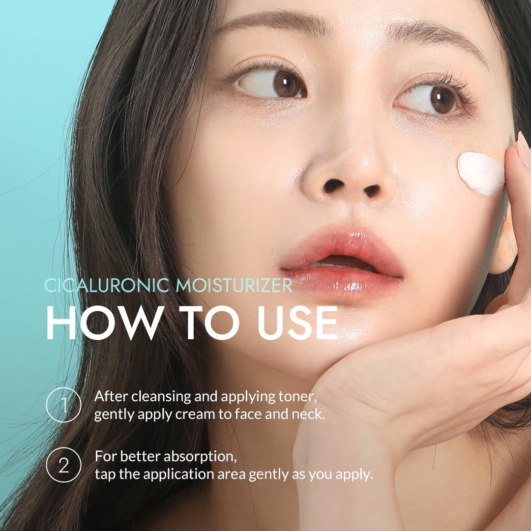 MIZON Cicaluronic MOISTURIZER Centella Asiatica and Hyaluronic Acid Shea Butter Rich moisturizer Soothing Hydrating Korean Skincare (1.69 fl oz/50ml)