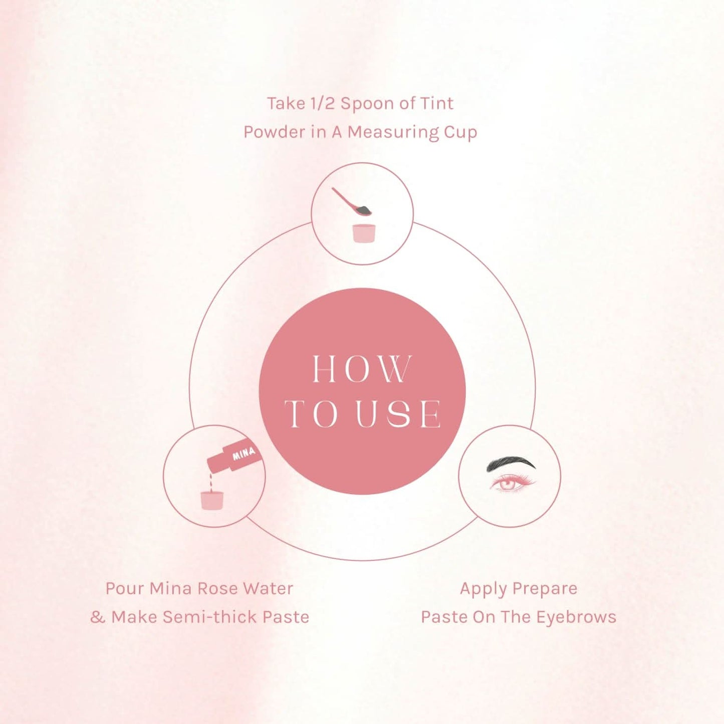 Mina Brow Rose Water For Henna Fixing Solution 200ml