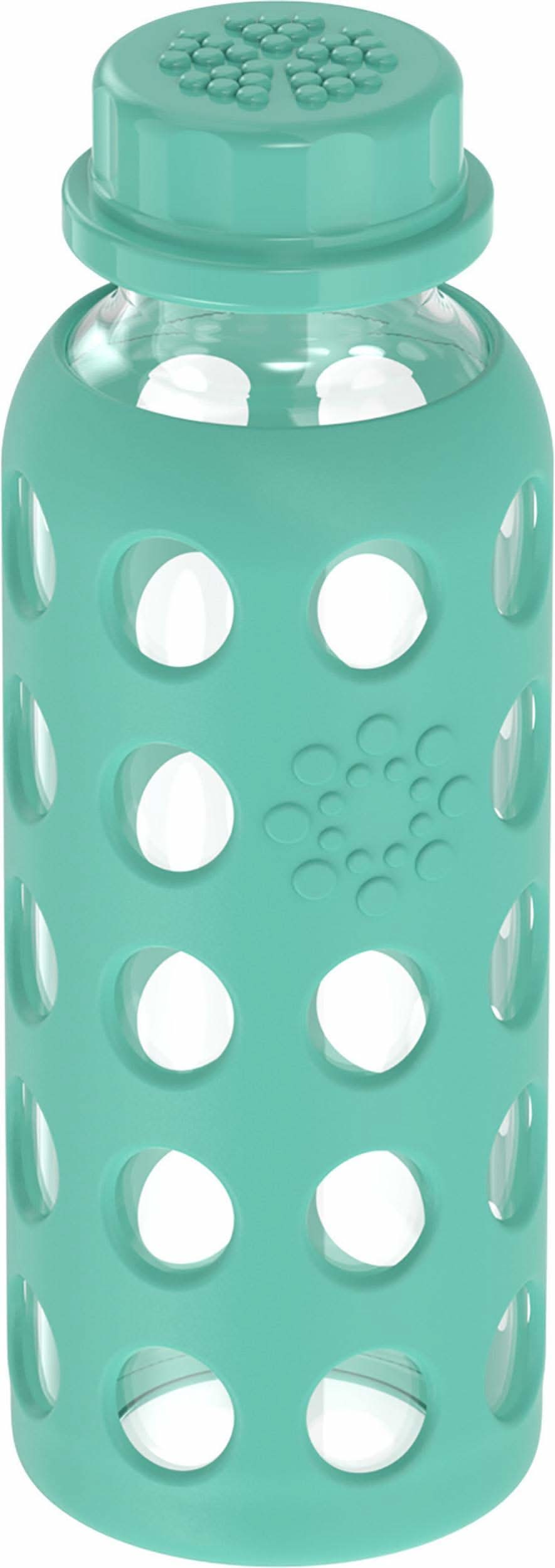 Lifefactory 9 oz Glass Baby Bottle Flat Cap