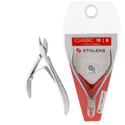 Staleks Classic Cuticle Nippers, Full Jaw 8mm (NC-10-8)