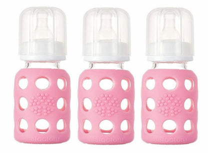 Lifefactory 4oz Glass Baby Bottle Sets