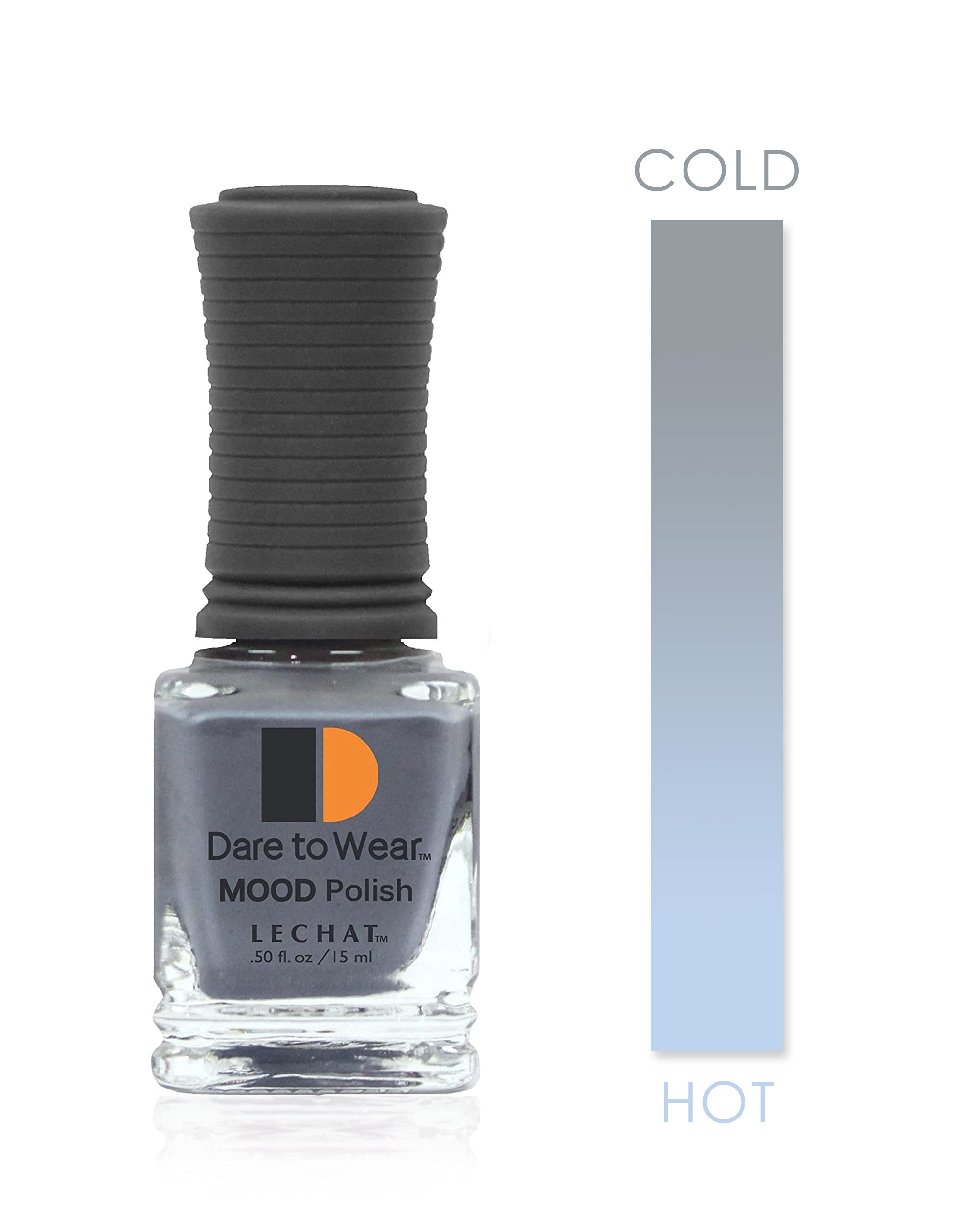 LeChat - Dare to Wear Mood Nail Lacquer - Blue Moon - (0.5 Ounce) - Cream Finish - Changes with Temperature - Long Lasting