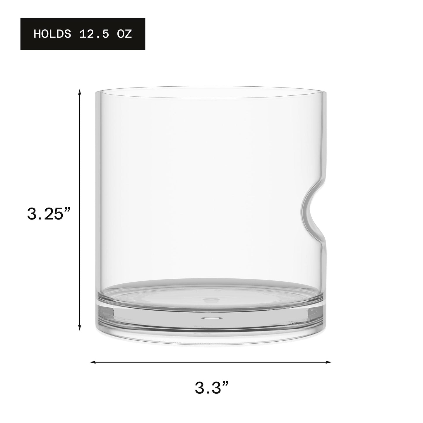 Govino Unbreakable Rocks Whiskey Glass | 12.5 oz