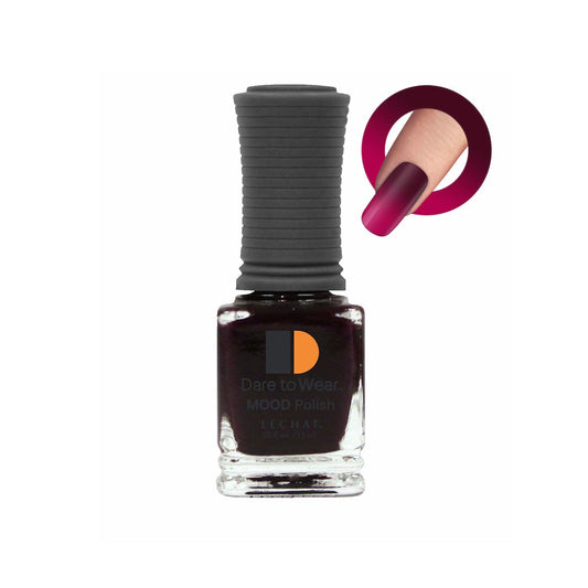 LECHAT Dare To Wear Mood Polish, Crimson Nightfall, 0.5 Ounce
