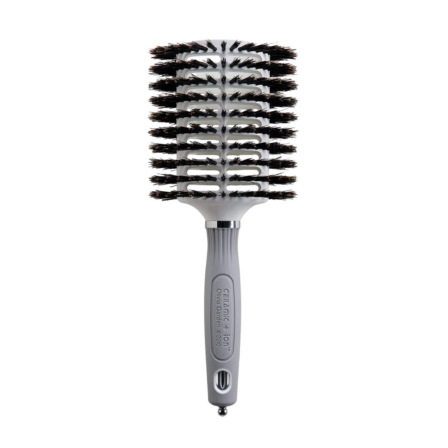 Olivia Garden Ceramic and Ion Turbo Vent 100% Boar Bristle Round Hair Brush CI-BR (4 1/2")