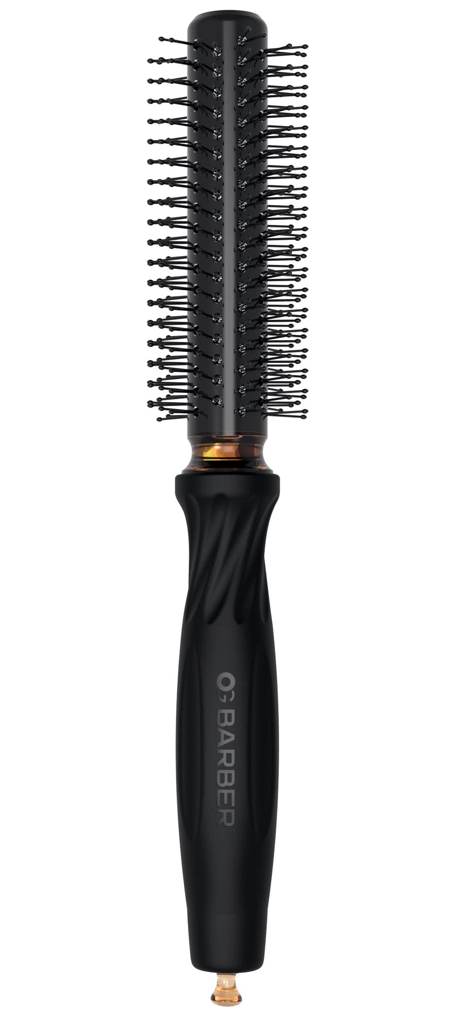 Olivia Garden OG Barber brushes with comfortable ball points tips, ergonomic non-slip handle, ionic technology, lightweight, for easy and quick styling on short hair, ideal for men grooming