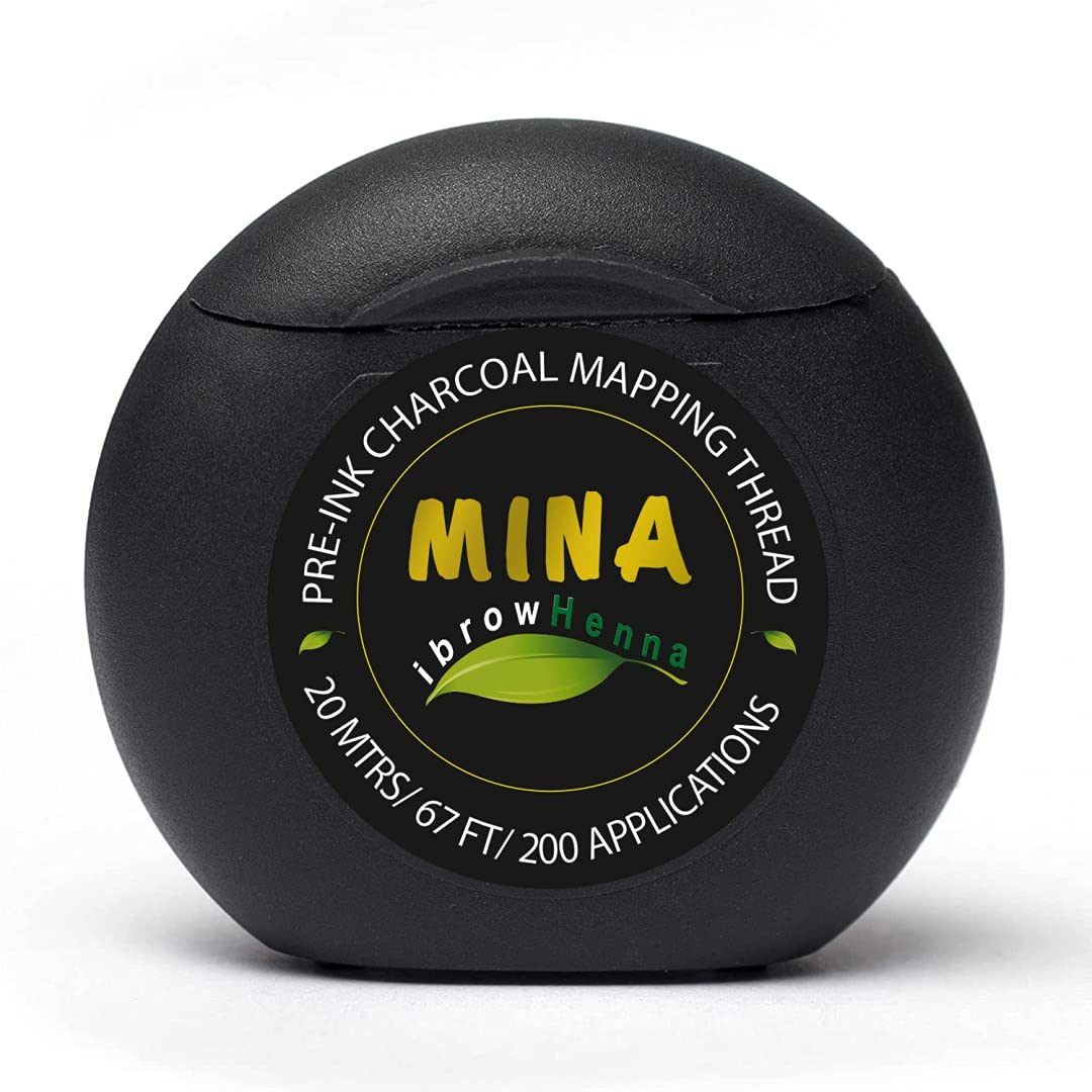 MINA IBROW PRE INK CHARCOAL MAPPING THREAD 20 MTR-WHITE