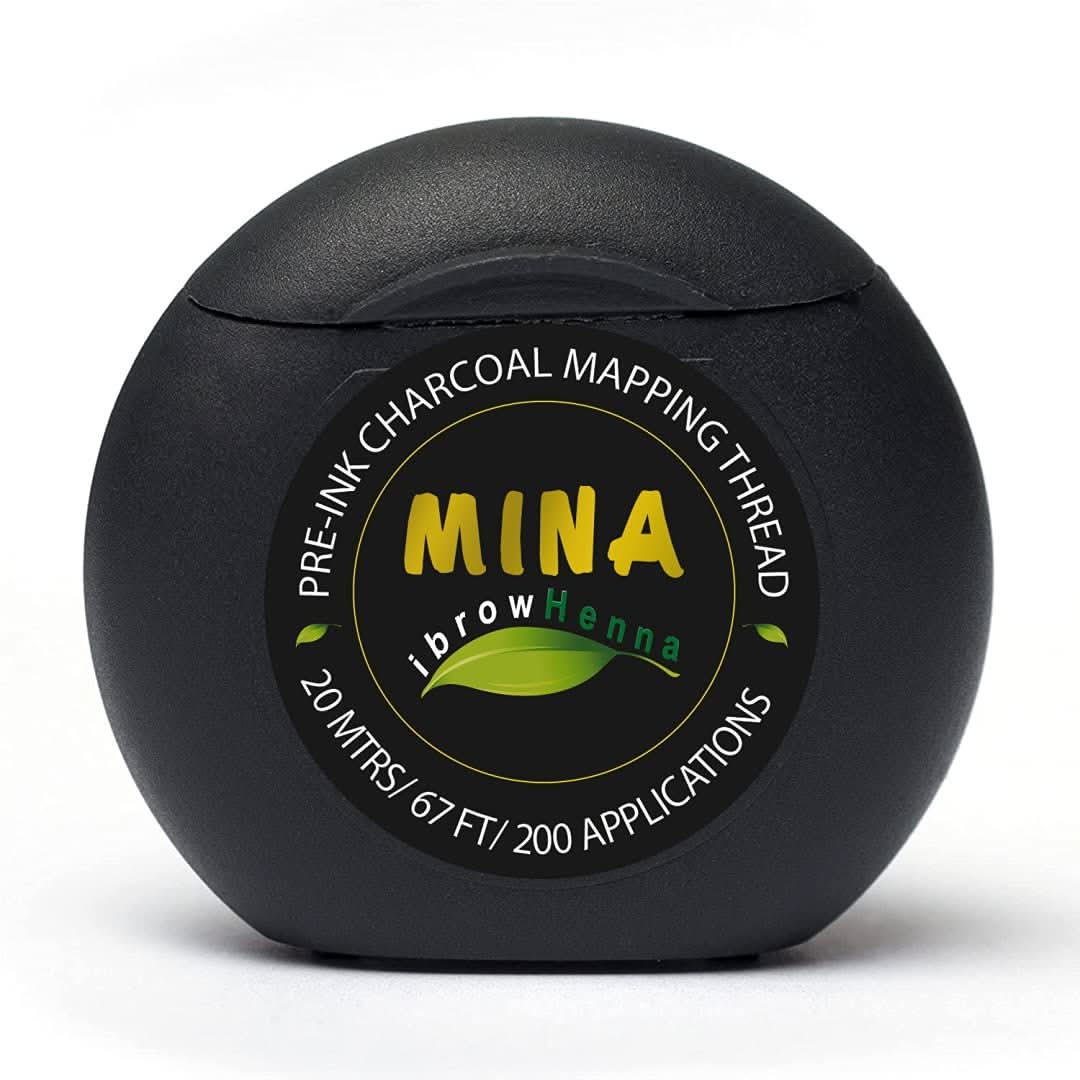 MINA IBROW PRE INK CHARCOAL MAPPING THREAD WHITE