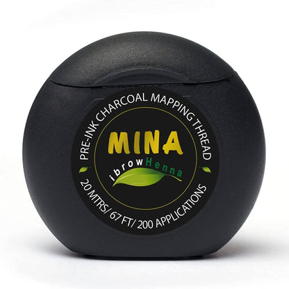 MINA IBROW PRE INK CHARCOAL MAPPING THREAD WHITE