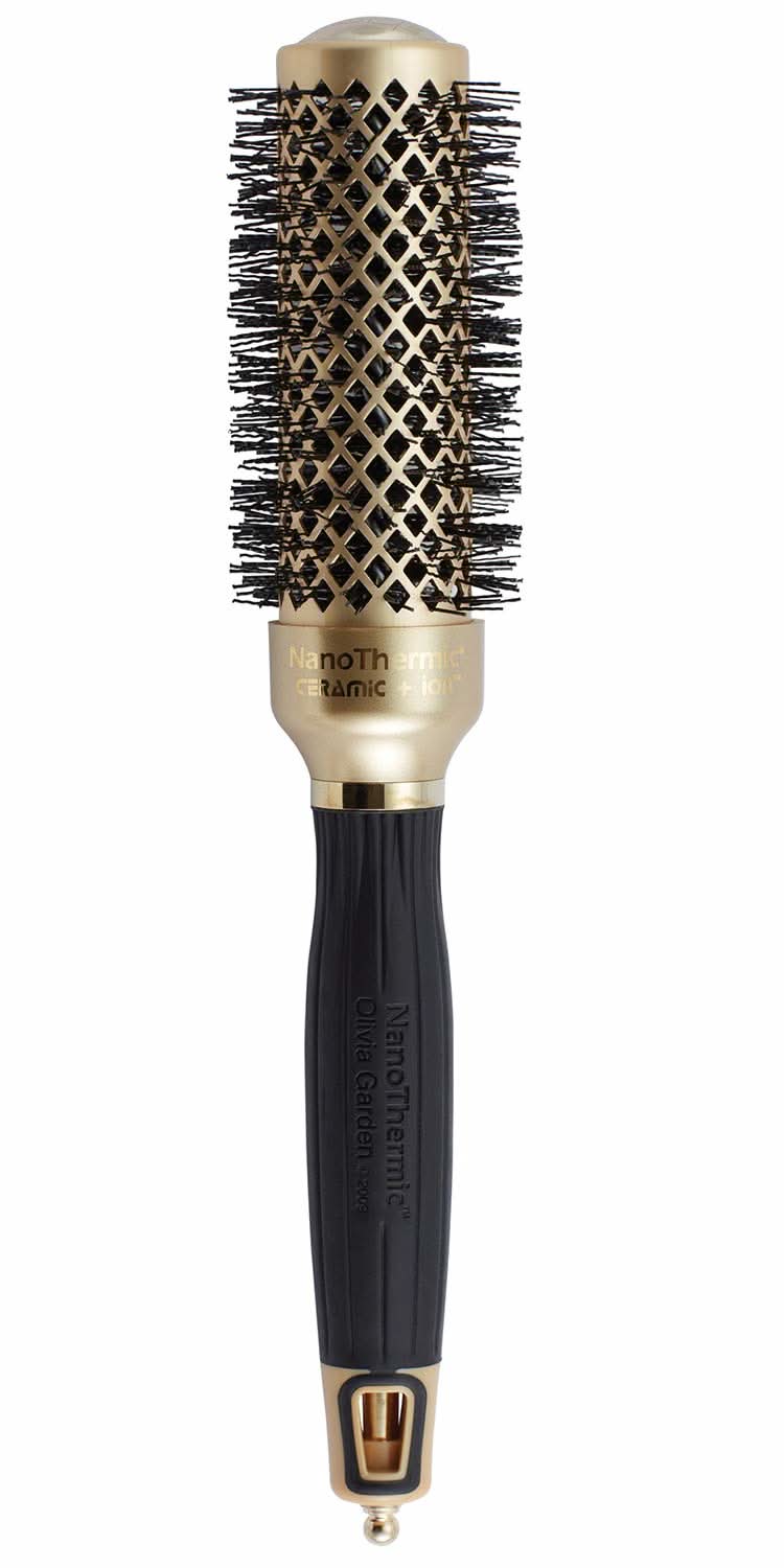 Olivia Garden NanoThermic Ceramic + Ion Hair Brush NT-34G (1 1/4")