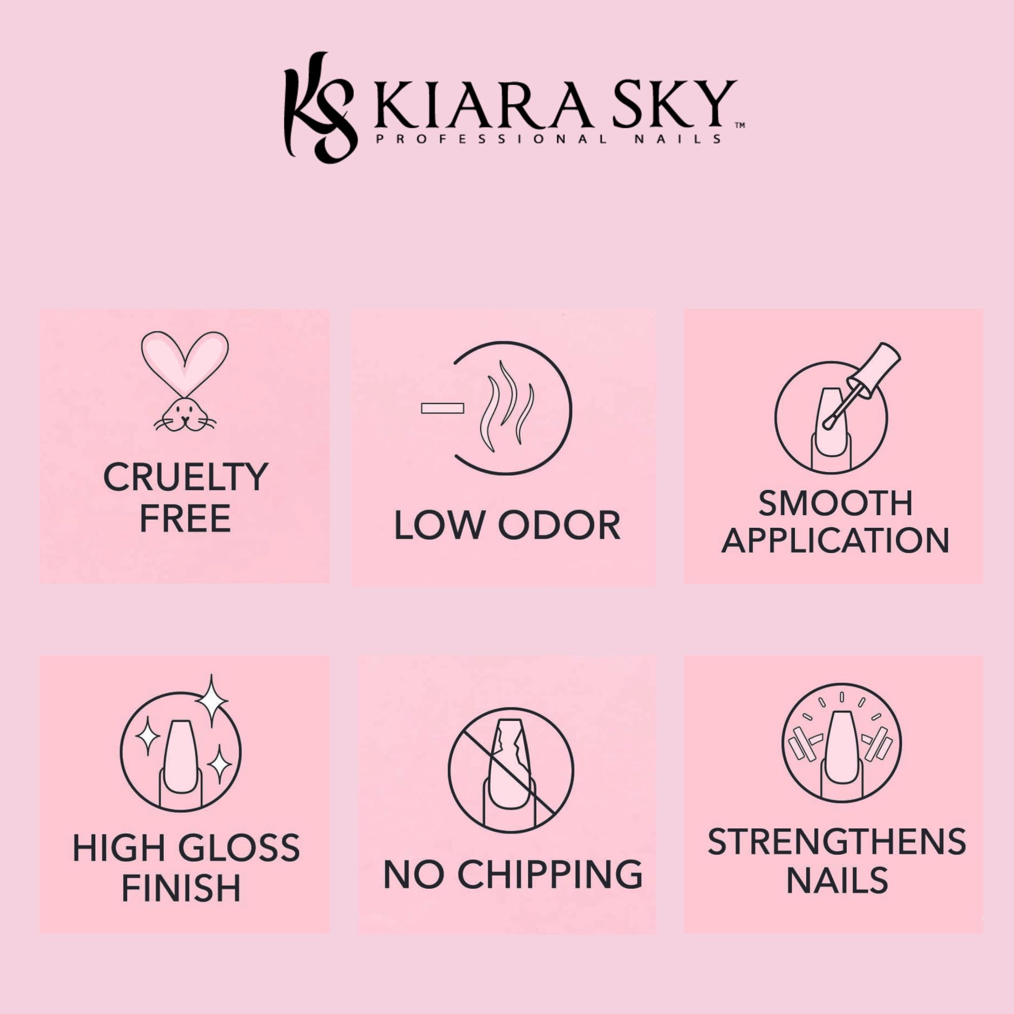 KIARA SKY Soak Off Gel Nail Polish 0.5 fl oz, RED GROUP