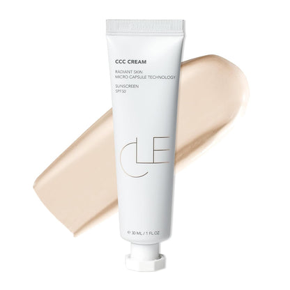 CLE Cosmetics CCC Cream SPF 50 - Light to Medium Coverage Foundation - 1 fl oz