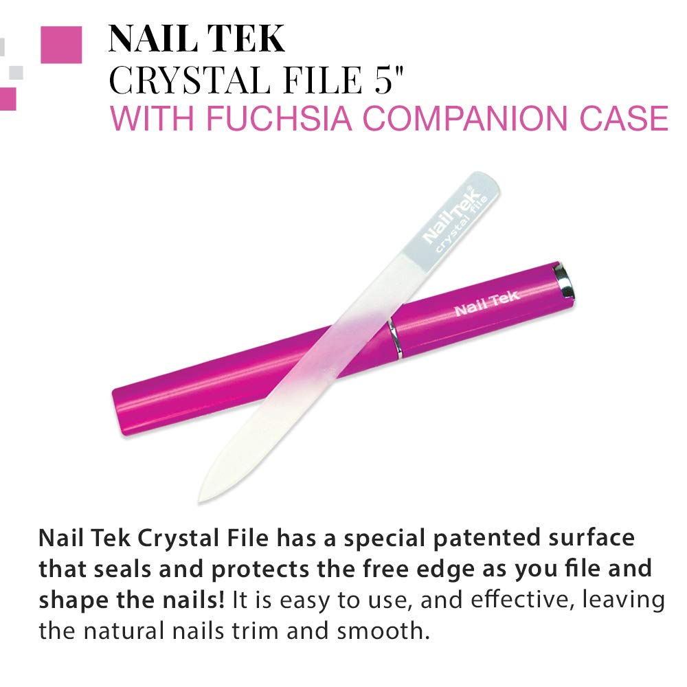 Nail Tek Crystal File Double-Sided with Companion Case