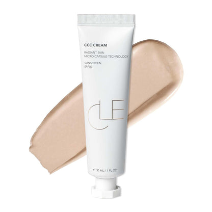 CLE Cosmetics CCC Cream SPF 50 - Light to Medium Coverage Foundation - 1 fl oz