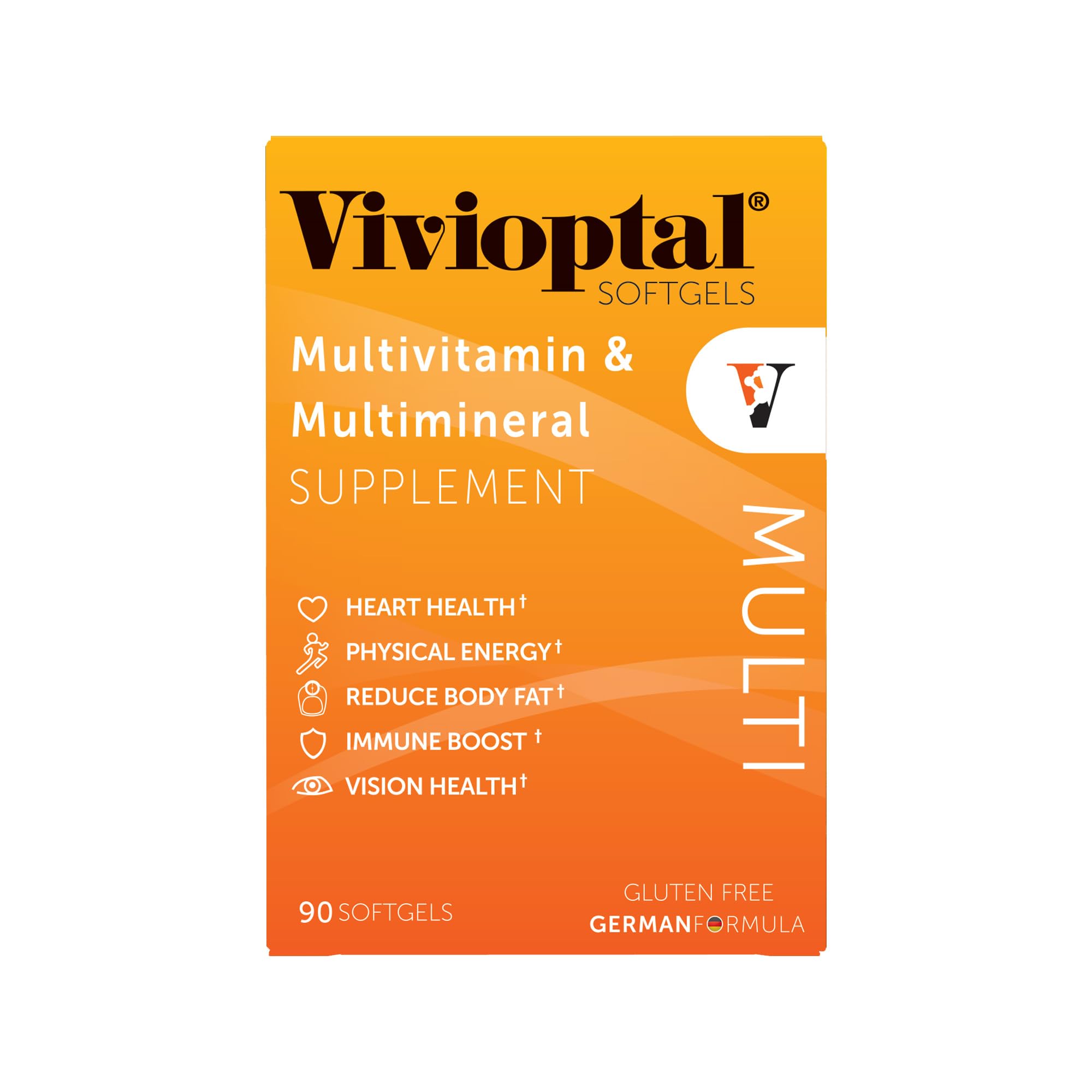 Vivioptal Multi 90 Softgels - Multivitamin & Multimineral Supplement - Lipotropic Substances & Trace Elements