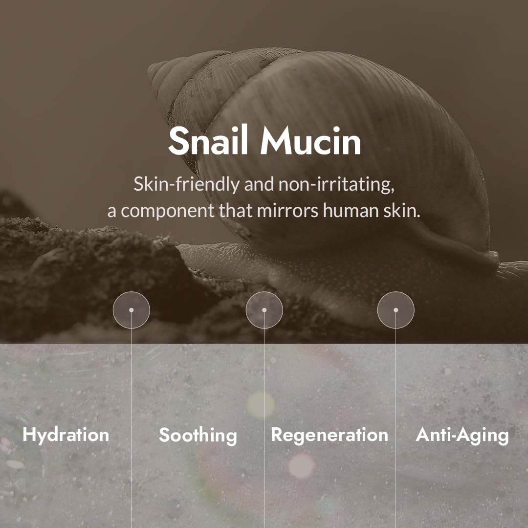MIZON Snail Repairing Foam Cleanser Face Wash, 2.02 fl oz