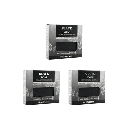 Plantlife Black 4.5 oz Bar Soap 3-Pack