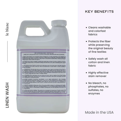 Le Blanc Fragrance Free Linen Wash 64 oz