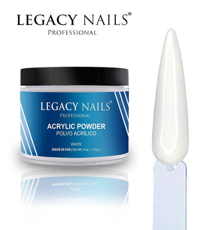 Legacy Nails Acrylic Powder White 4oz
