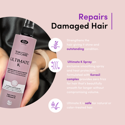 LISAP Ultimate Straight Fluid – Heat and Humidity Protective Spray 8.45 fl oz