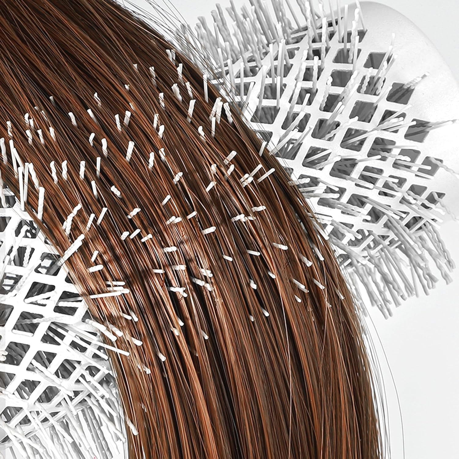 Eagle Fortress Professional Extended Barrel Round Hair Brush for Blow Drying with Ceramic + Ionic, Grey 1.26in