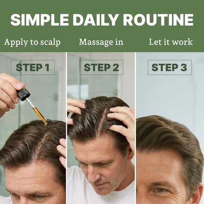 Men's Strengthening Hair Serum, Botanical Complex, 30 Day Supply