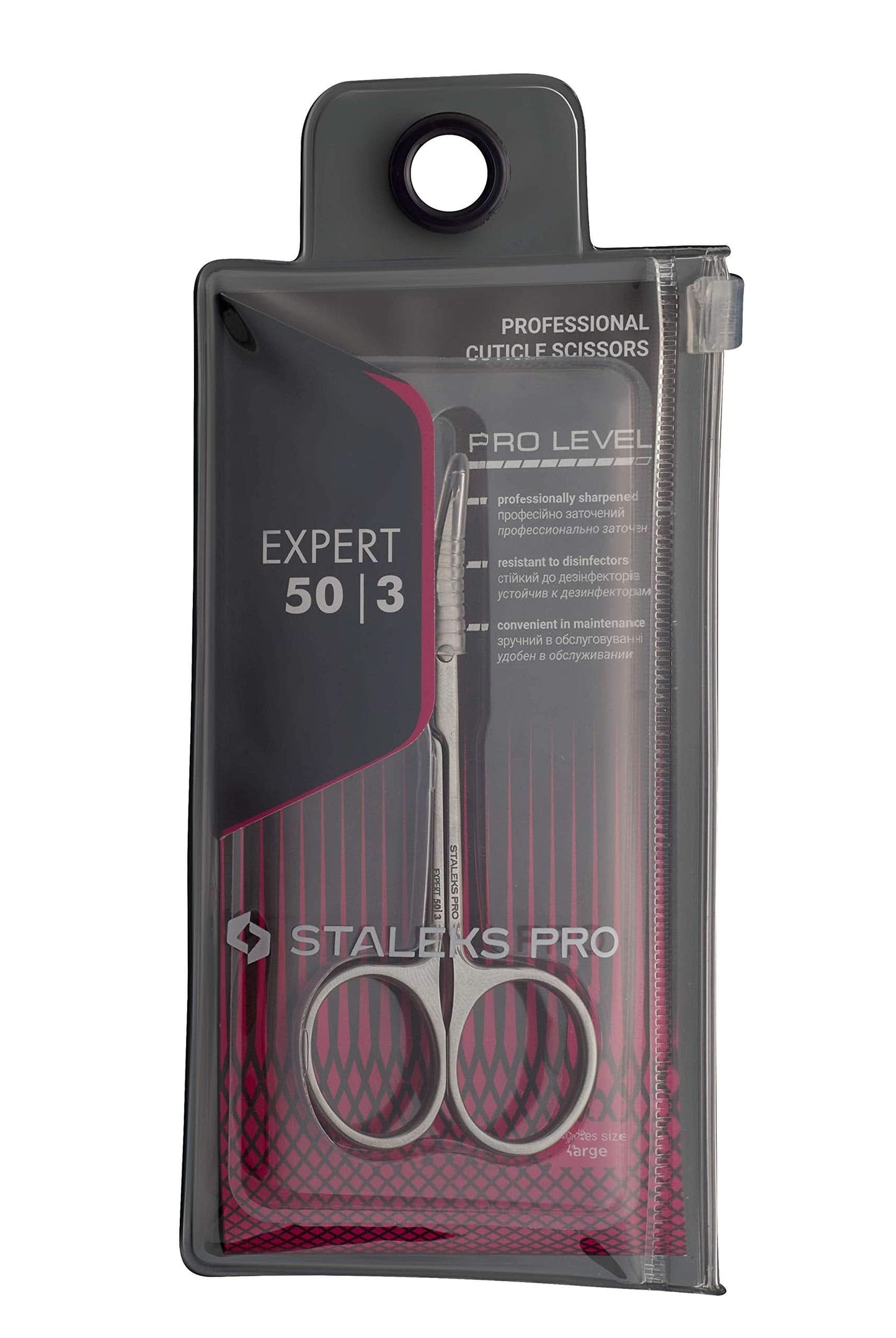 STALEKS Cuticle Scissors – Stainless Steel Curved