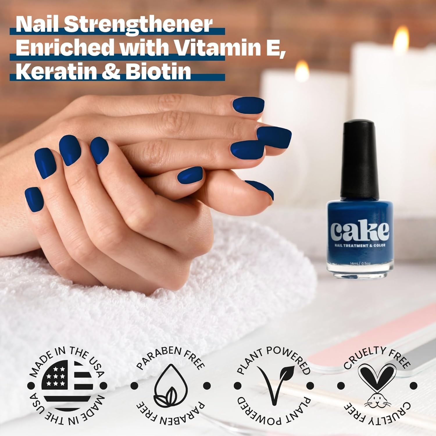 CAKE Nail Strengthening Polish - Anchor Down